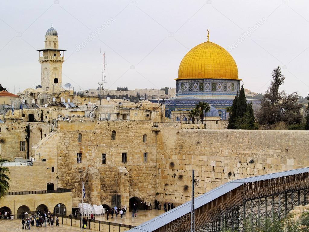 Wailing Wall and Al Aqsa Mosque, Jerusalem, Israel