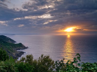 günbatımı donostia-San sebastian, İspanya