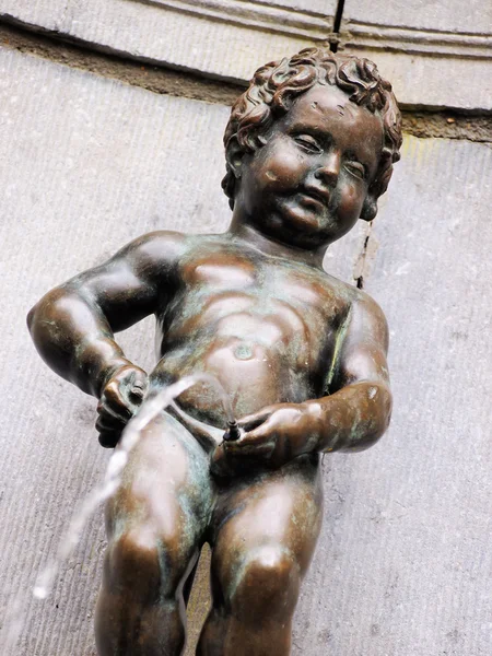 Pissing pojke, Bryssel, Belgien — Stockfoto