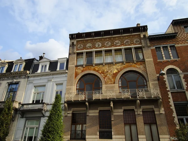Art Nouveau Building, Brussels, Belgium — Stock Photo, Image