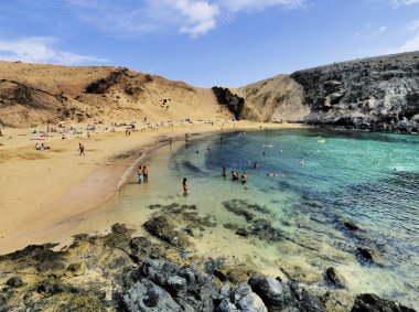 papagayo beach, lanzarote, Kanarya Adaları, İspanya