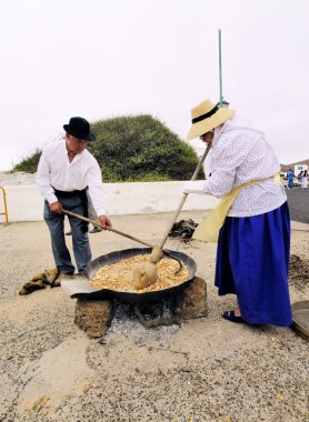 gofio, mancha hazırlama blanca, lanzarote