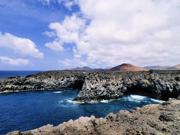 Los hervideros, lanzarote, Kanarieöarna, Spanien — Stockfoto