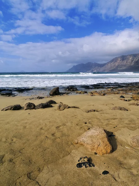 Caleta de Famara, Lanzarote, Canary Islands, Spain — Stock Photo, Image