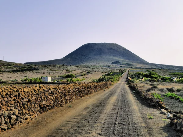 Volcan de la Corona, Lanzarote, Ilhas Canárias, Espanha — Fotografia de Stock