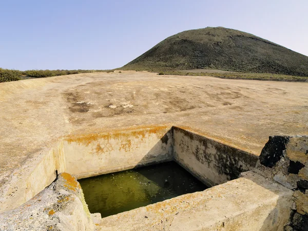 Volcan de la corona, lanzarote, Canarische eilanden, Spanje — Stockfoto