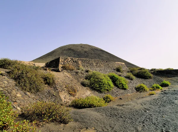 Volcan de la corona, lanzarote, Wyspy Kanaryjskie, Hiszpania — Zdjęcie stockowe