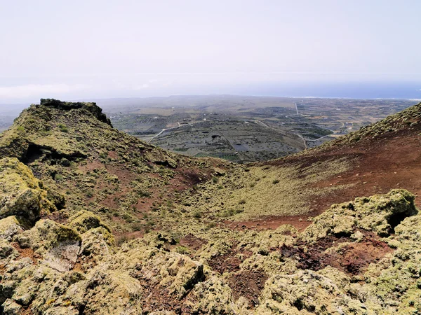 Volcan de la corona, Λανθαρότε, Κανάρια νησιά, Ισπανία — Φωτογραφία Αρχείου