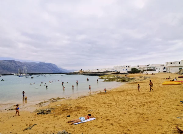 Caleta del sebo, graciosa island, Kanarieöarna, Spanien — Stockfoto