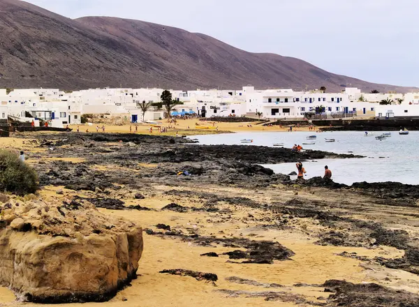 Caleta del sebo, graciosa island, Kanarieöarna, Spanien — Stockfoto
