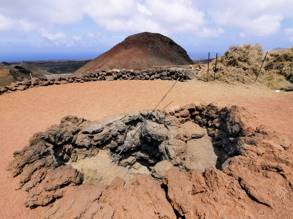 Nationaalpark Timanfaya, lanzarote, Canarische eilanden — Stockfoto