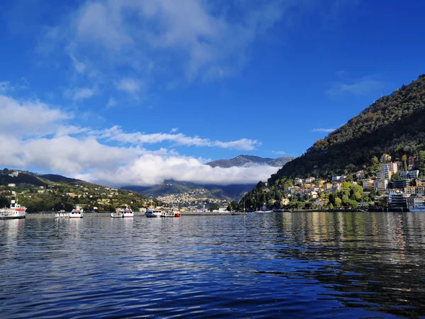 科莫湖，伦巴第大区、 意大利 — 图库照片