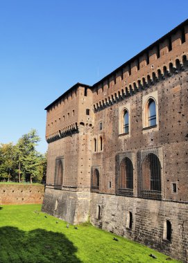 castello sforzesco, milan, Lombardiya, İtalya