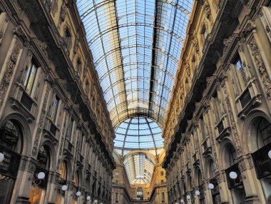 Galleria vittorio emanuele II, milan, Lombardiya, İtalya