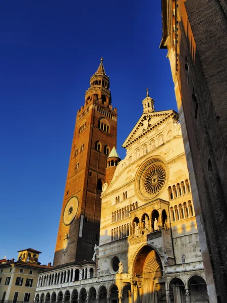 Cremona katedrális, Lombardia, Olaszország — Stock Fotó