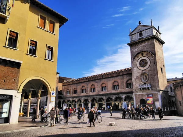 Piazza Sordello, Mântua, Lombardia, Itália — Fotografia de Stock