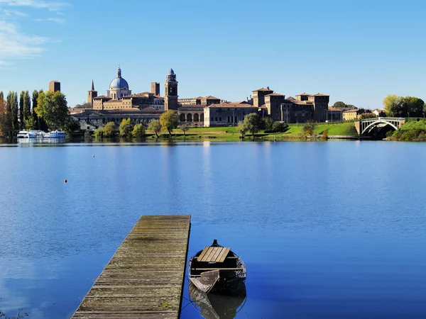 Mantua cityscape, Lombardiya, İtalya