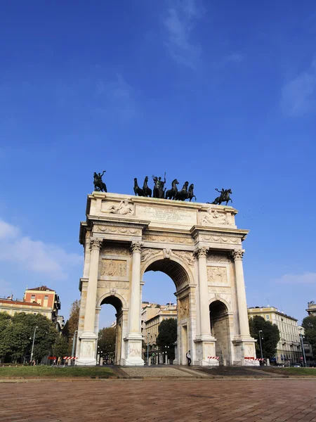 Bågen av fred, Milano, Lombardiet, Italien — Stockfoto