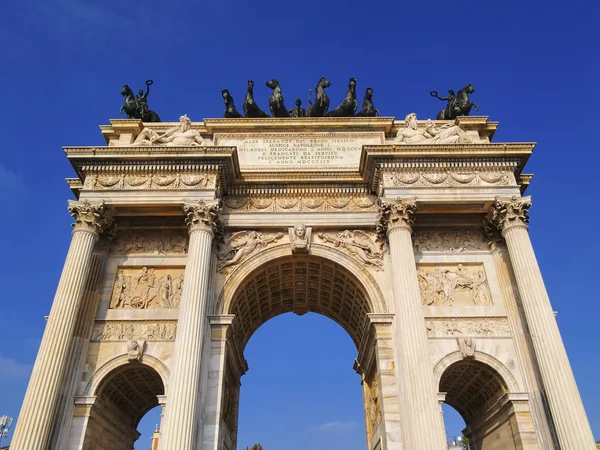 L'Arco della Pace, Milano, Lombardia, Italia — Foto Stock