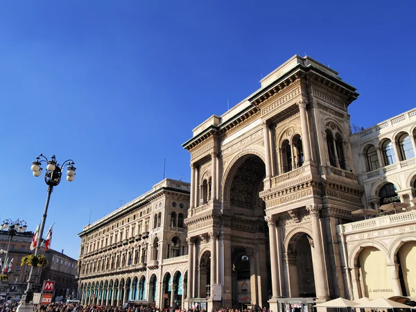 Galleria Vittorio Emanuele Ii, Milánóban, Lombardia, Olaszország — Stock Fotó