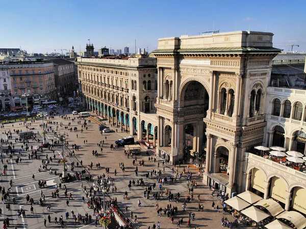 Galleria vittorio emanuele ii, Mediolan, Lombardia, Włochy — Zdjęcie stockowe