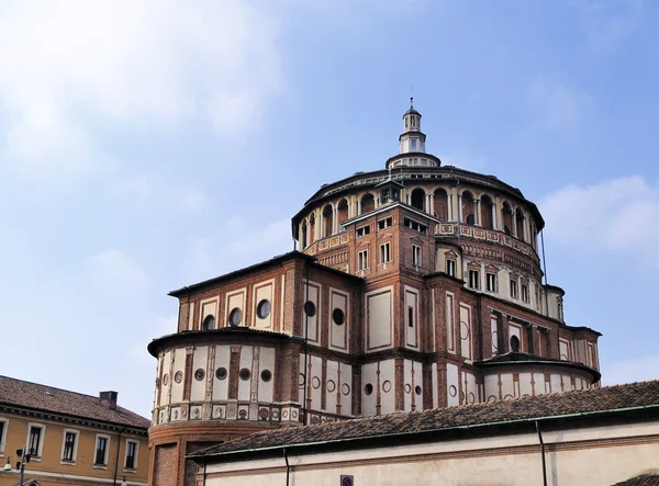 산타 마리아 델라 그 라, 밀라노, 롬바르디아, 이탈리아의 수도원 — 스톡 사진