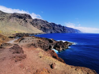 Los gigantes (punta teno görünümünden), tenerife, Kanarya Adaları, İspanya