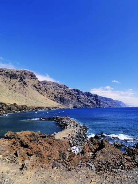 Los gigantes (Blick von Punta Teno), Teneriffa, Kanarische Inseln, Spanien — Stockfoto