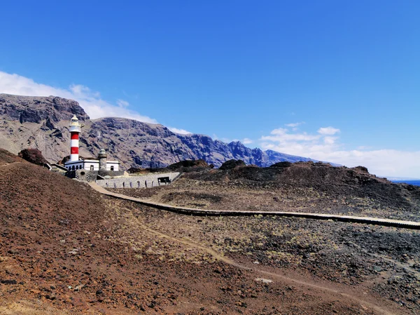 Farol em Punta Teno, Tenerife, Ilhas Canárias, Espanha — Fotografia de Stock