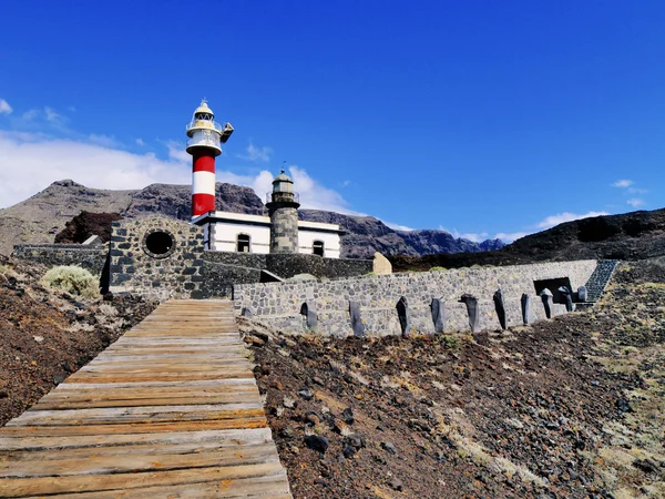 Lighthouse in Punta Teno, Tenerife, Canary Islands, Spain — Stock Photo, Image