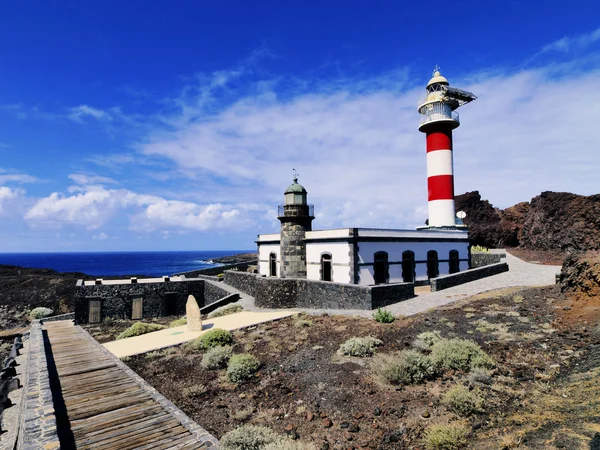 Vuurtoren in punta teno, tenerife, Canarische eilanden, Spanje — Stockfoto