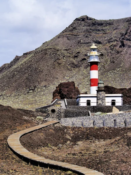 Deniz feneri punta teno, tenerife, Kanarya Adaları, İspanya — Stok fotoğraf