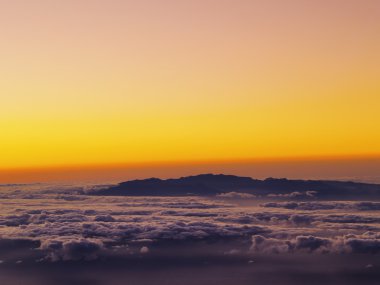 Sunrise teide, görünüm, gran canaria, Kanarya Adaları, İspanya