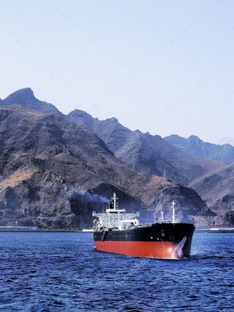 Big Ship near Tenerife, Canary Islands, Spain
