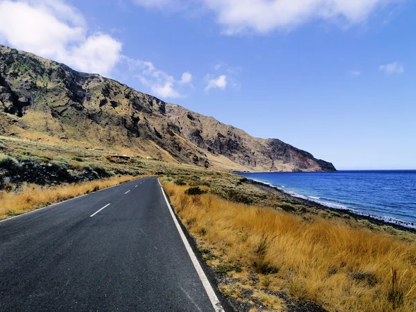 Weg op el hierro, Canarische eilanden — Stockfoto