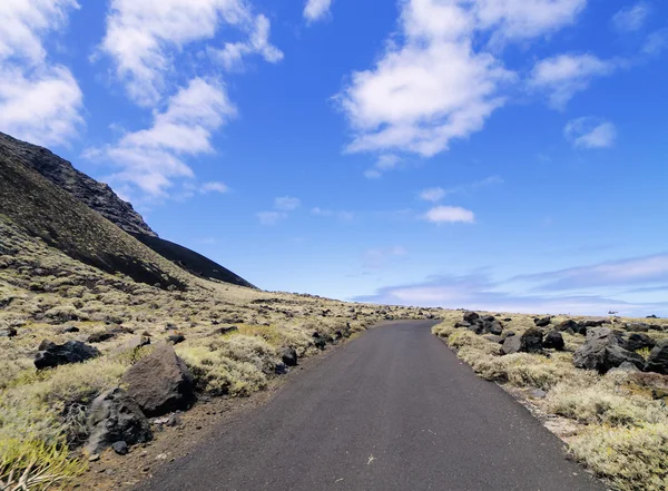 Straße auf el hierro, Kanarische Inseln — Stockfoto