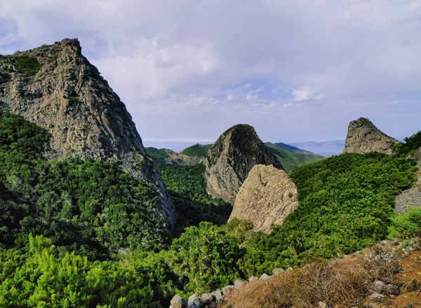 Los Roques(The Rocks), La Gomera, Kanarieöarna, Spanien — Stockfoto