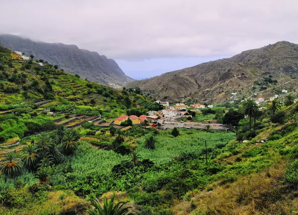 Hermigua, la gomera, Kanarieöarna, Spanien — Stockfoto