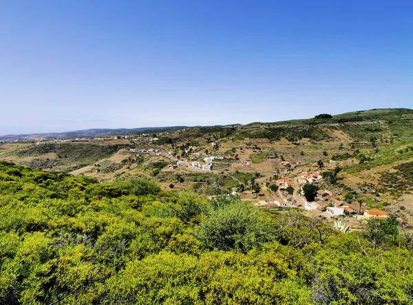 La gomera, uitzicht vanaf fortaleza de chipude, Canarische eilanden — Stockfoto