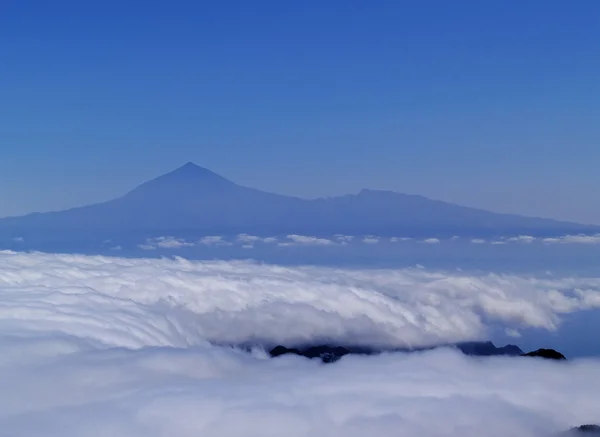 Teide, Nézd meg Alto de Garajonay, La Gomera, Kanári-szigetek, Spanyolország — Stock Fotó