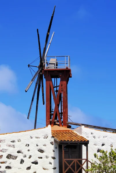 Moinho de vento, La Gomera, Ilhas Canárias, Espanha — Fotografia de Stock