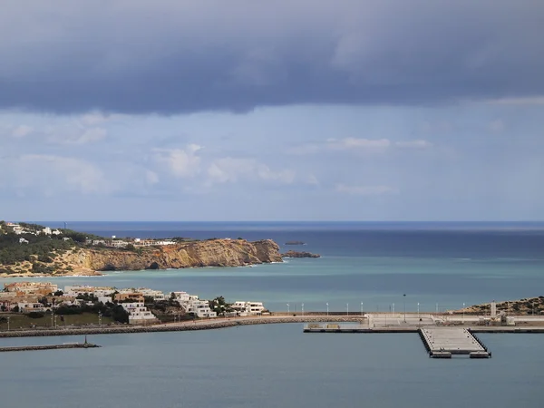 Přístavu ve městě ibiza town, Baleárské ostrovy, Španělsko — Stock fotografie