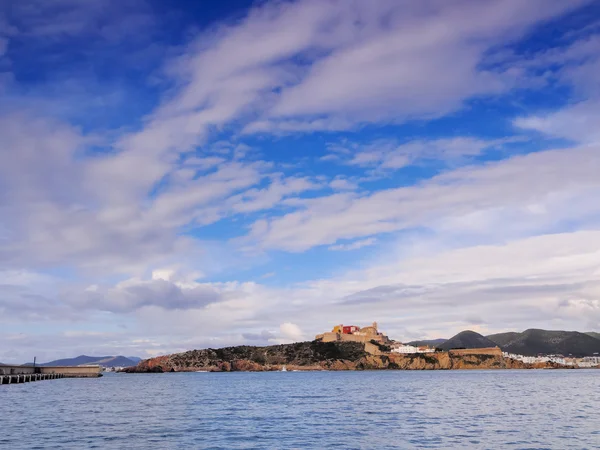 Ibiza kent, Balear Adaları, İspanya'da liman — Stok fotoğraf