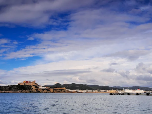 Haven in ibiza stad, Balearen, Spanje — Stockfoto