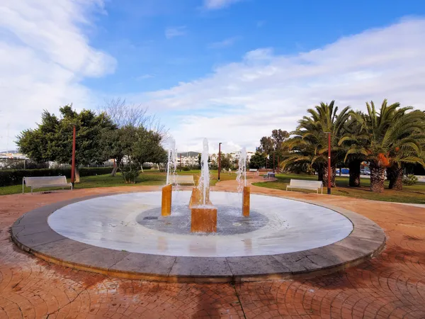 Fountain in Ibiza Town, Balearic Islands, Spain — Stock Photo, Image