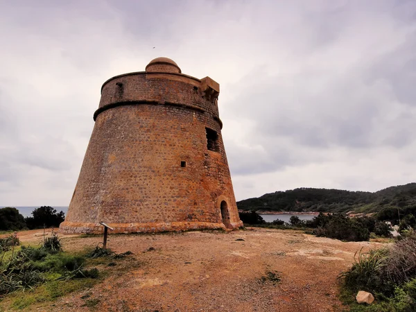 Torre de sa Sal Rossa, Ibiza, Ilhas Baleares, Espanha — Fotografia de Stock