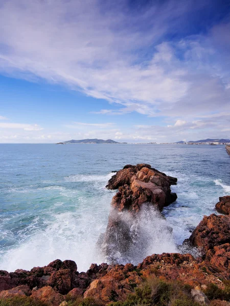 Ibiza kustlijn, Balearen, Spanje — Stockfoto