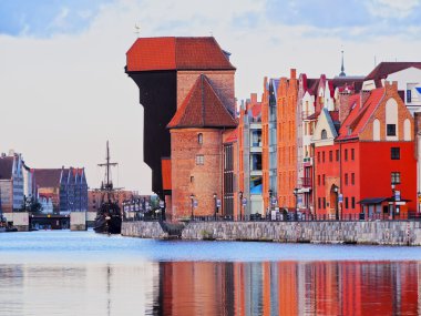 Gdansk, Polonya eski liman Vinci