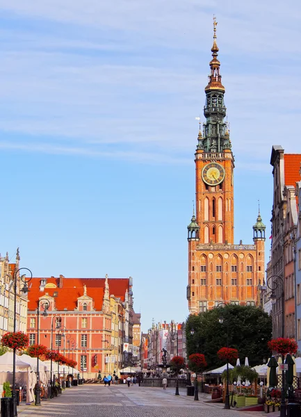 Stadhuis in gdansk, Polen — Stockfoto