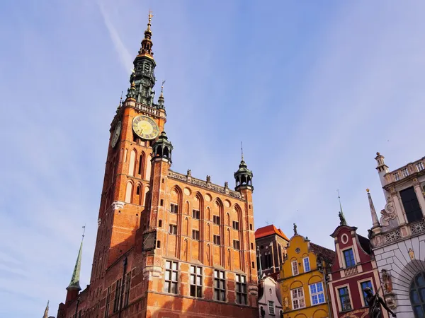 Stadshuset i gdansk, Polen — Stockfoto